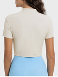 Millennia Quarter Zip Short Sleeve Active T-Shirt 