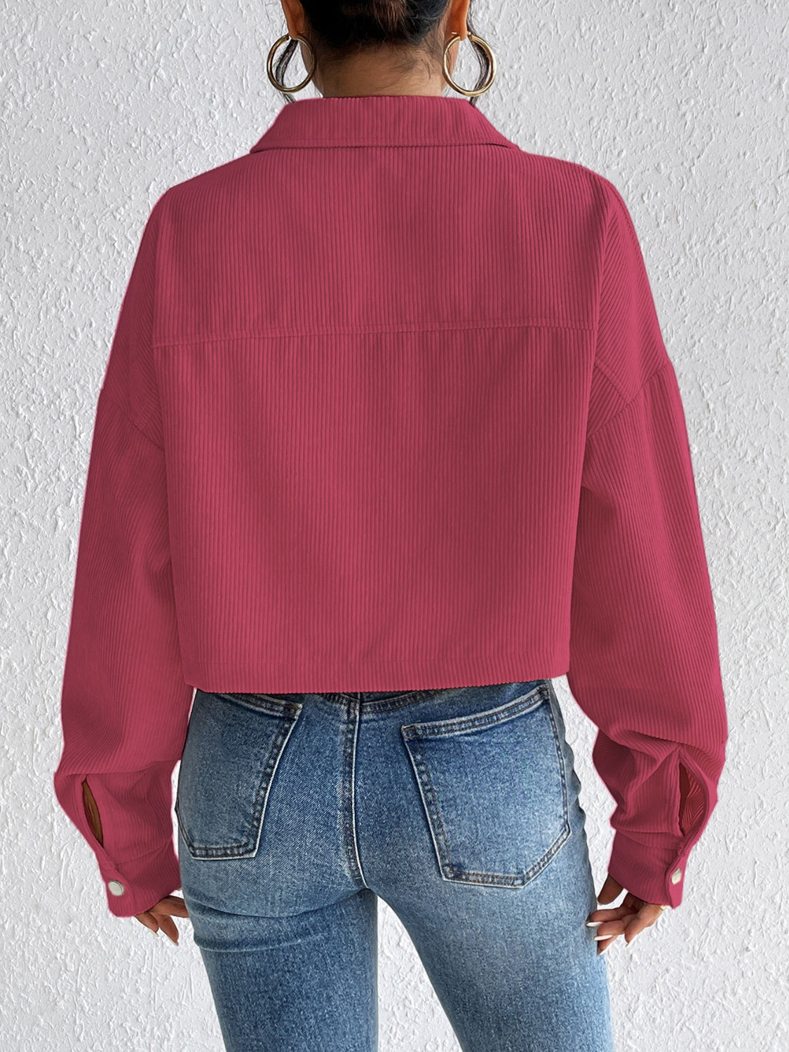 Honey Snap Down Long Sleeve Jacket 