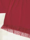 Gathered Detail Spliced Mesh Sleeveless Top and Shorts Lounge Set 