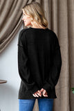 Heimish Ribbed Exposed Seam Long Sleeve T-Shirt 