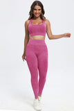 3 Piece Washed Square Neck Wide Strap Active Set 