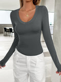 Lovelet V-Neck Long Sleeve T-Shirt 