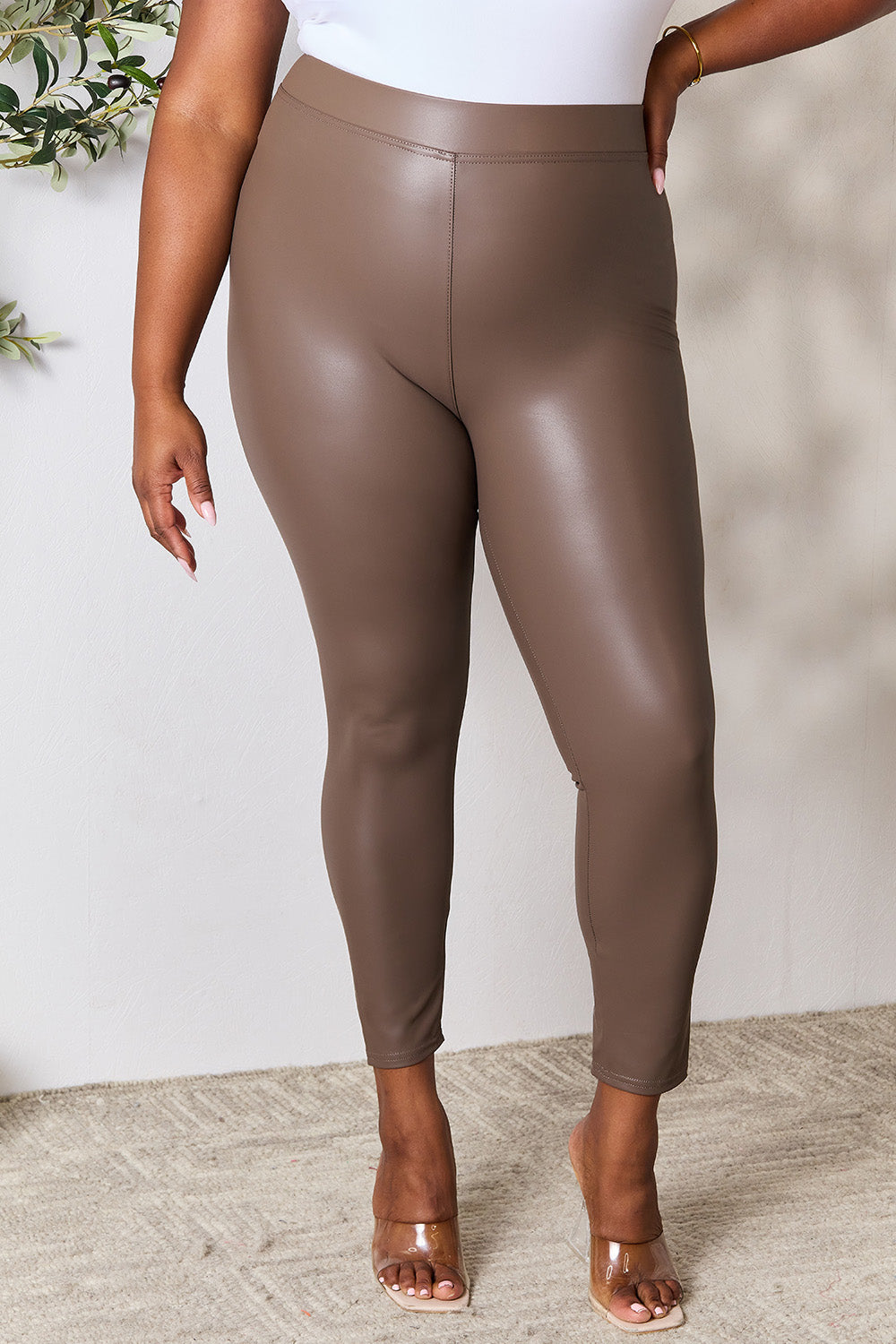 e.Luna Full Size High Waist Skinny Pants 