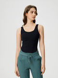 Millennia Round Neck Wide Strap Active Tank with Detachable Chest Pads 