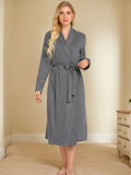 Tied Lounge Nightgown with Pockets