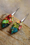 Handmade Natural Stone Dangle Earrings 