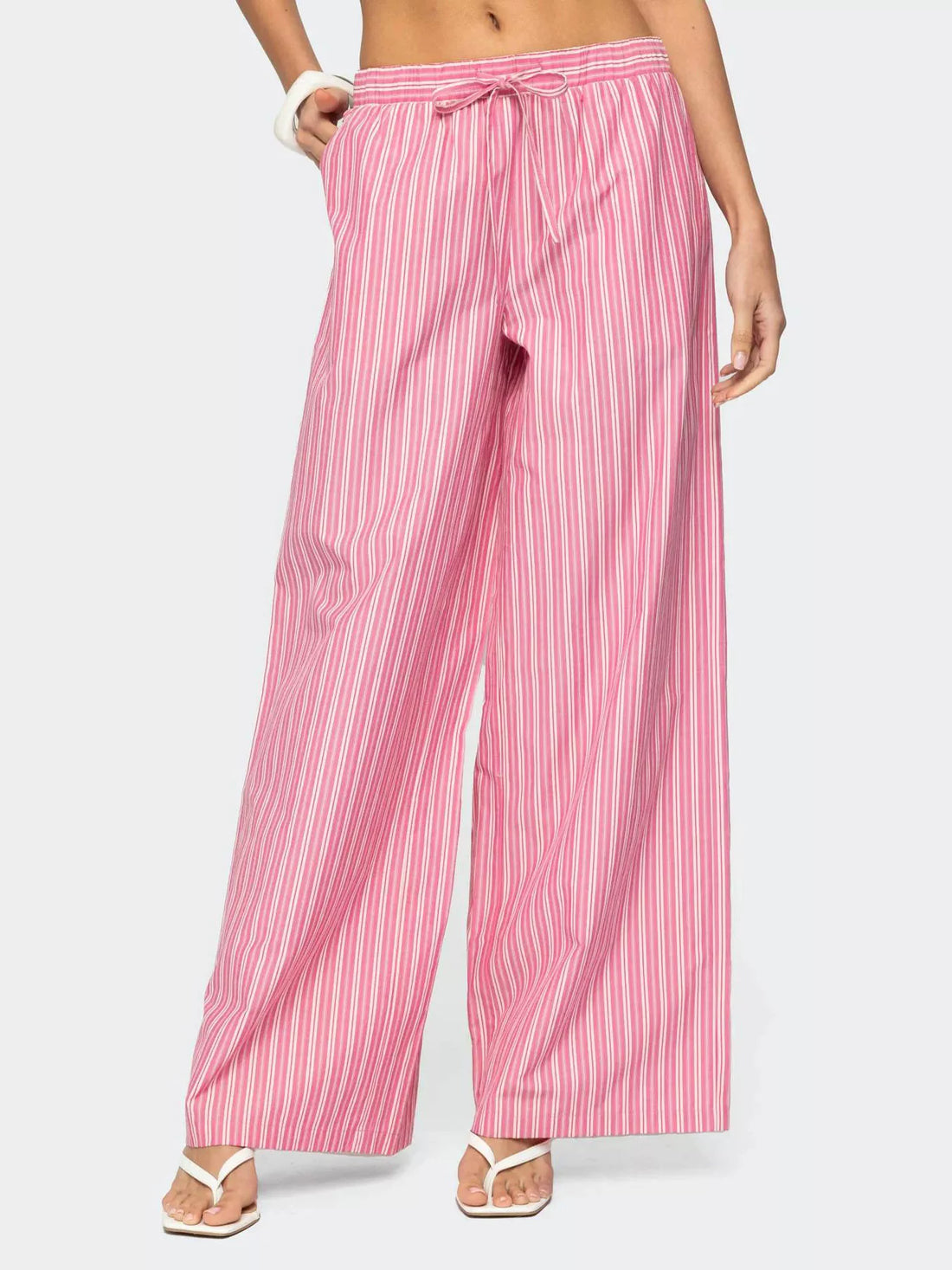 Striped Wide Leg Pants 