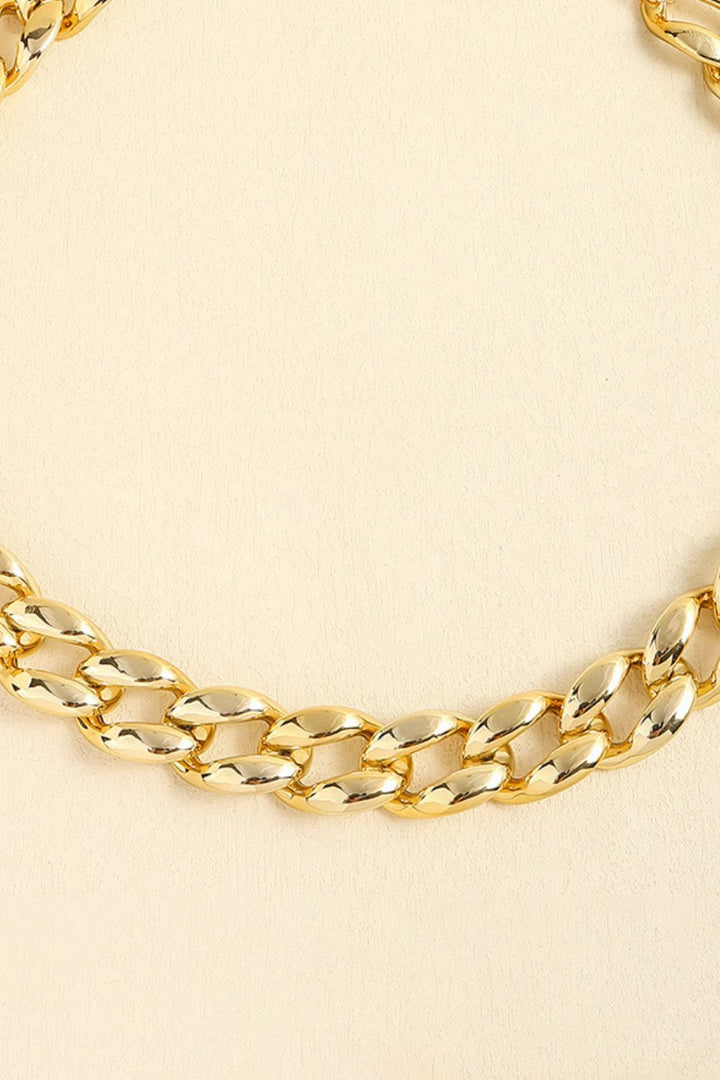 1" Width Acrylic Curb Chain Belt 