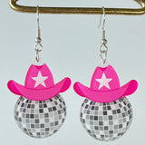 Geometric Shape Acrylic Dangle Earrings 