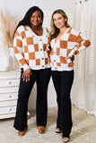 Angel Wings Double Take Button-Up V-Neck Dropped Shoulder Cardigan 