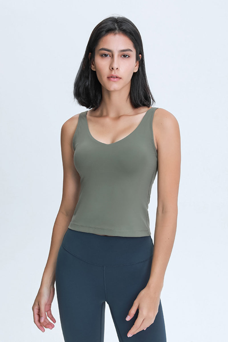 Millennia V Neck Active Tank 