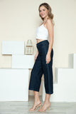 Judy Blue Full Size Side Seam Braid Detail Crop Wide Leg Jeans 