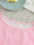 Polka Dot Round Neck Top and Pants Lounge Set Lingerie & Nightwear