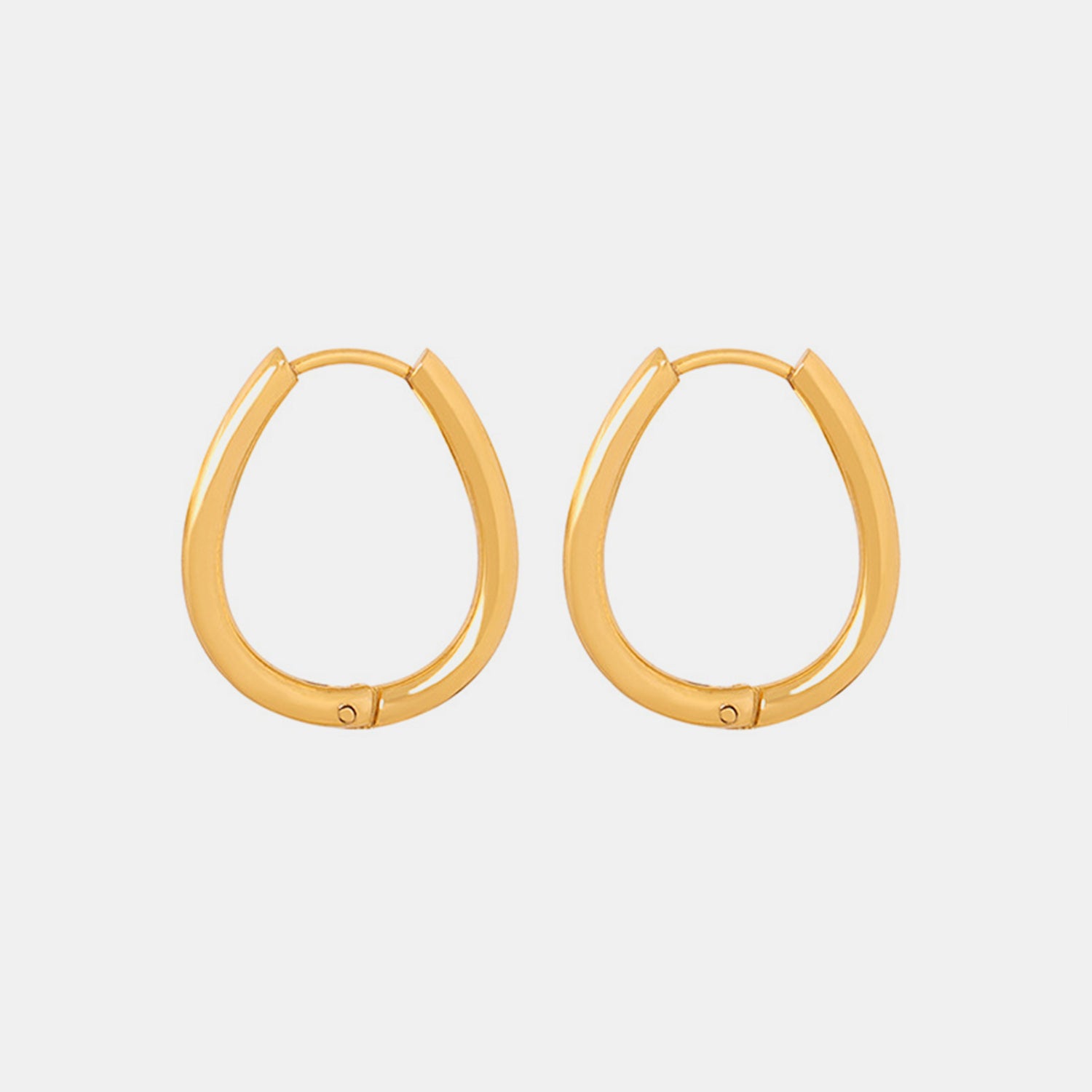 Titanium Steel Huggie Earrings 