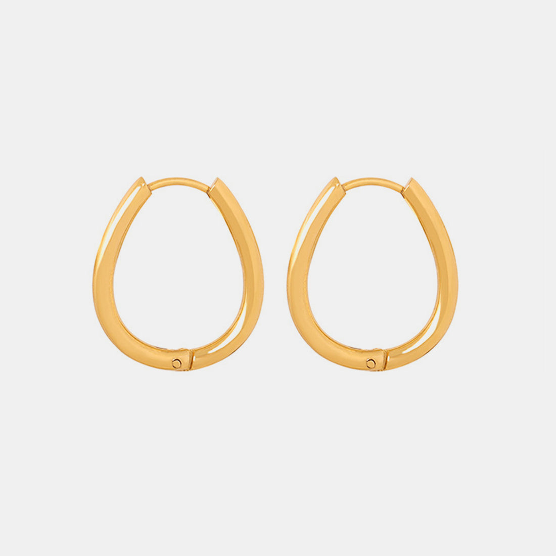 Titanium Steel Huggie Earrings 