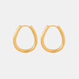 Titanium Steel Huggie Earrings 