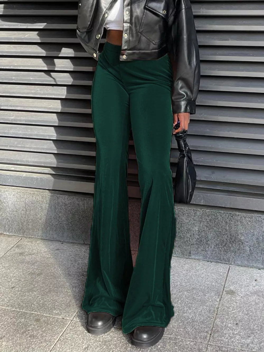 High Waist Flare Pants 