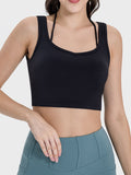 Millennia Crisscross Square Neck Active Tank 