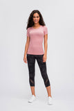 Millennia Round Neck Short Sleeve Active T-Shirt 