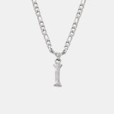 Titanium Steel Letter Pendant Necklace 