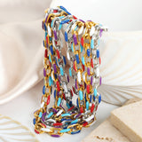 Titanium Steel Oil Drip Chain Bracelet 