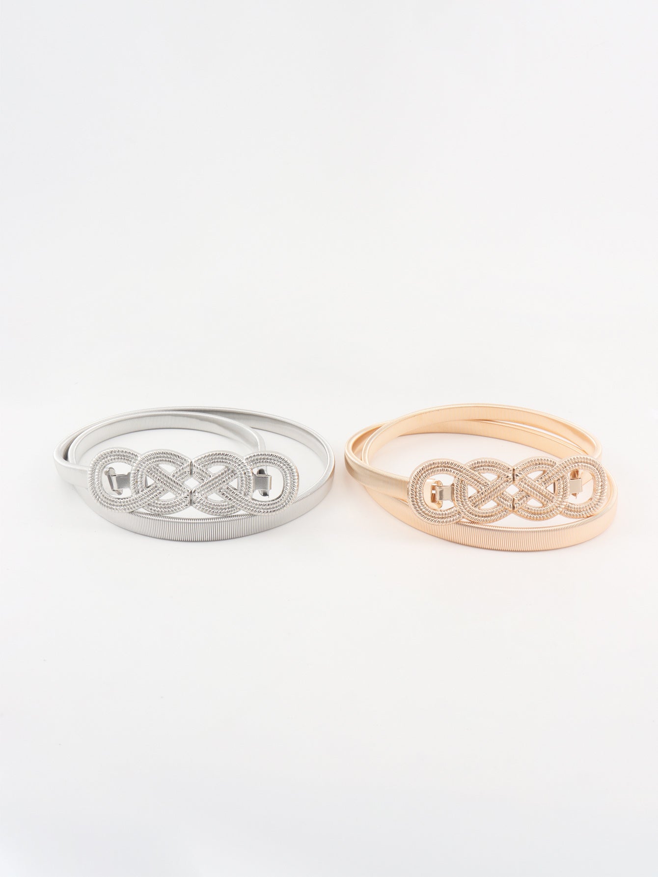 Knot Buckle Metal Belt 