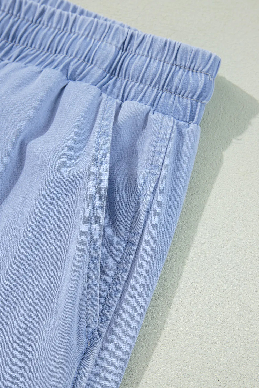 Plus Size Drawstring Wide Leg Jeans 