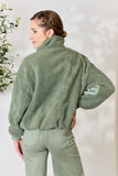 Heimish Full Size Zip Up Collared Neck Jacket 