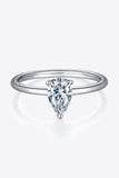 1 Carat Moissanite 925 Sterling Silver Solitaire Ring 