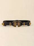 Double Buckle PU Leather Belt 