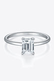 1 Carat Moissanite 925 Sterling Silver Solitaire Ring 