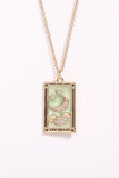 Tarot Card Pendant Stainless Steel Necklace 