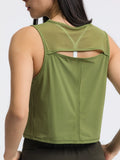 Millennia Round Neck Cropped Active Tank 