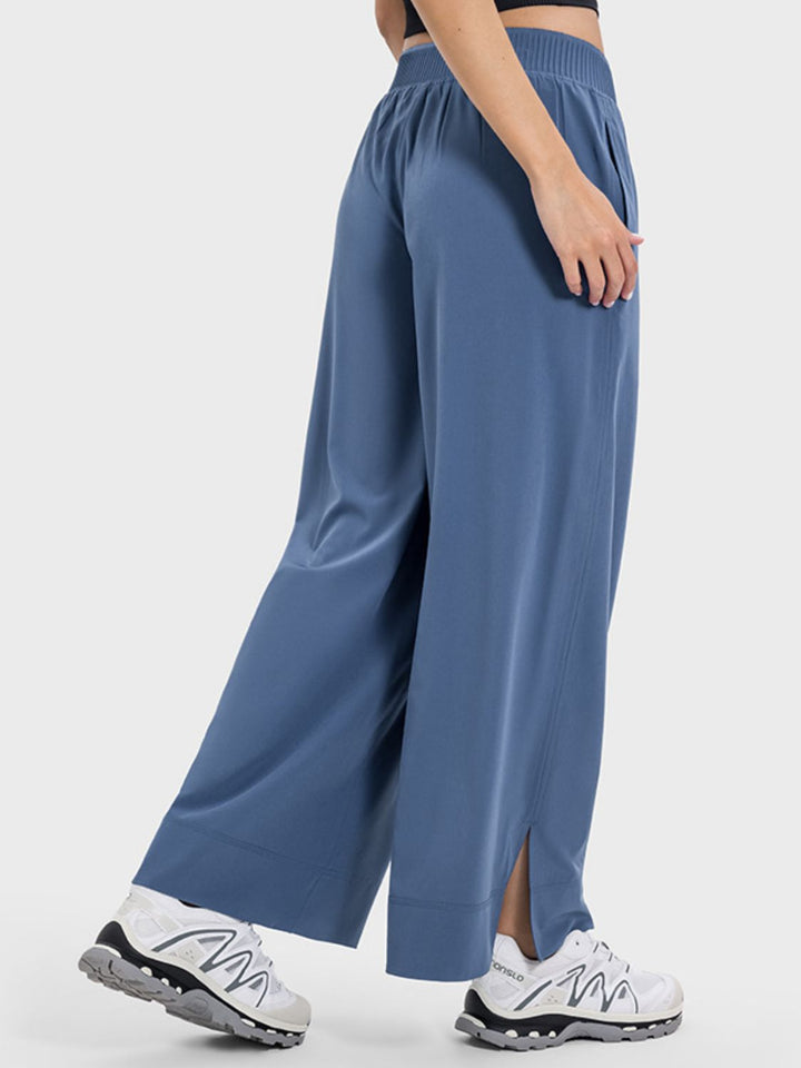 Millennia Slit Wide Leg Active Pants 