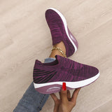 Breathable Mesh Wedge Sneakers 
