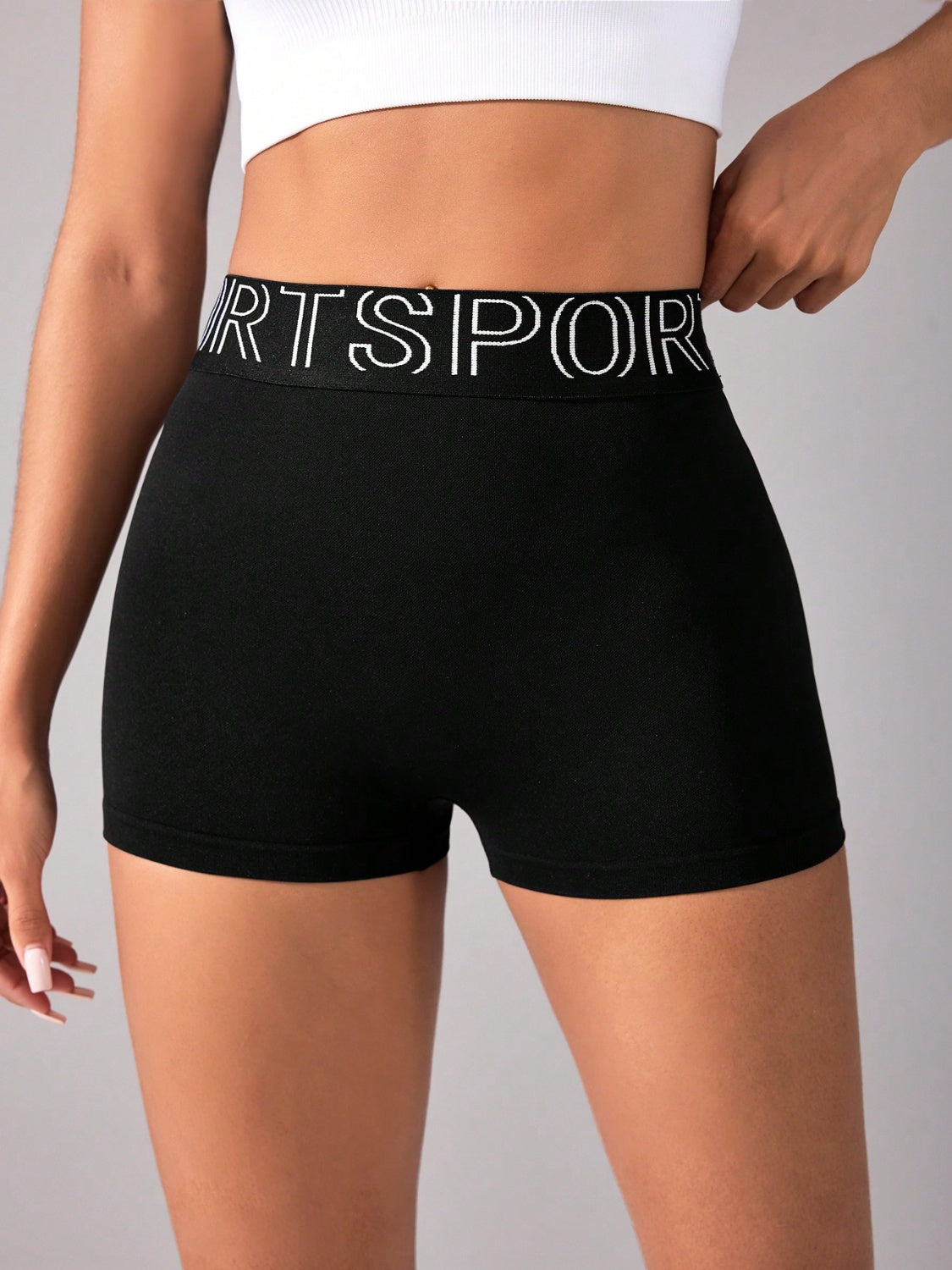 High Waist Active Shorts 