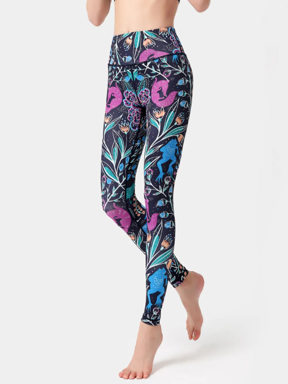 Printed High Waist Active Leggings 