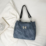 Bow Polyester Medium Tote Bag 