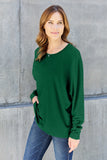 Double Take Full Size Round Neck Long Sleeve T-Shirt 