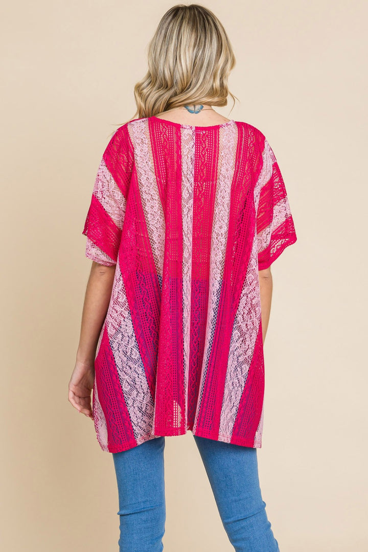Cotton Bleu by Nu Label V Neck Drop Shoulder Oversize Top 