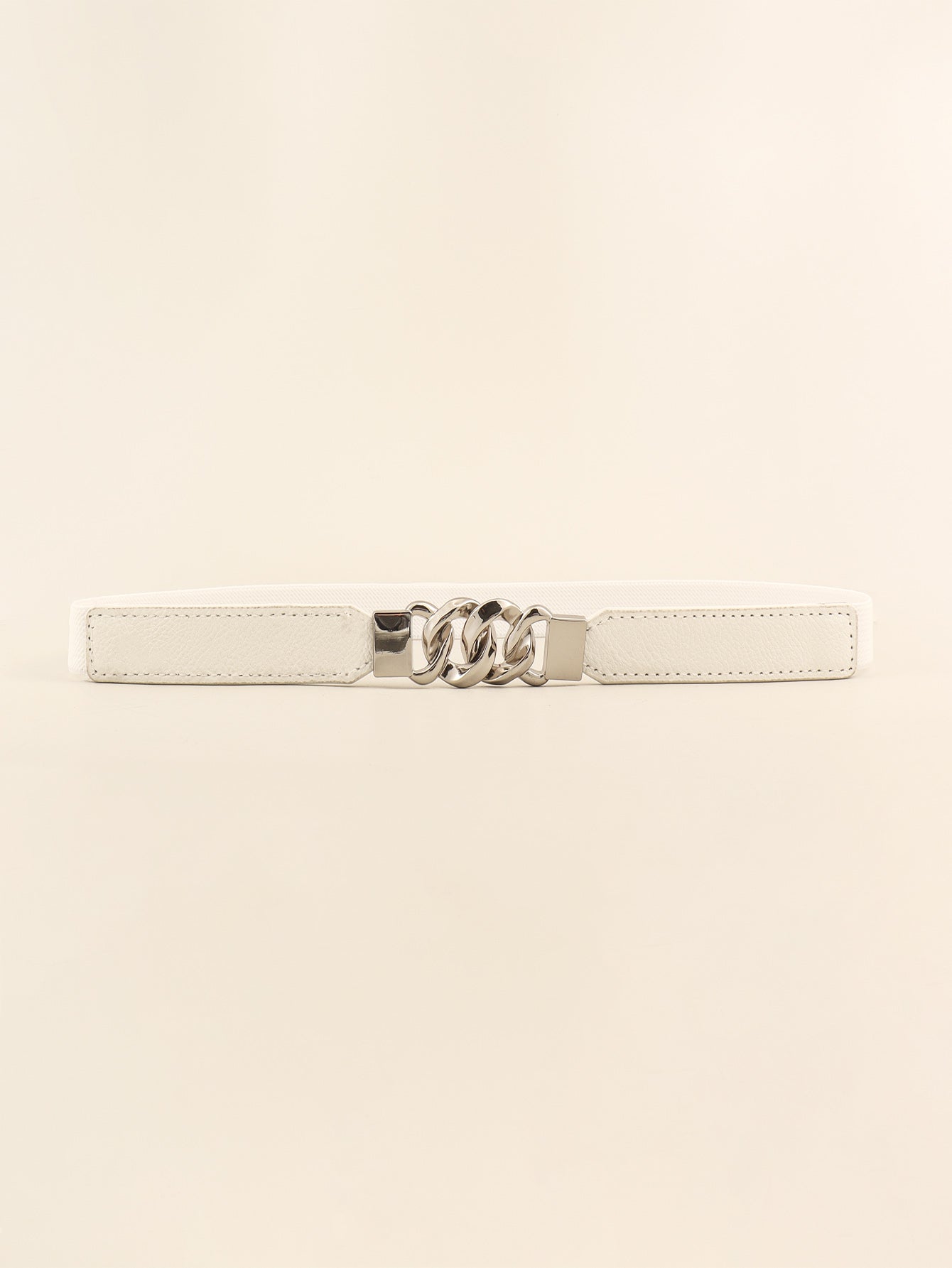 Zinc Alloy Buckle Elastic PU Belt 