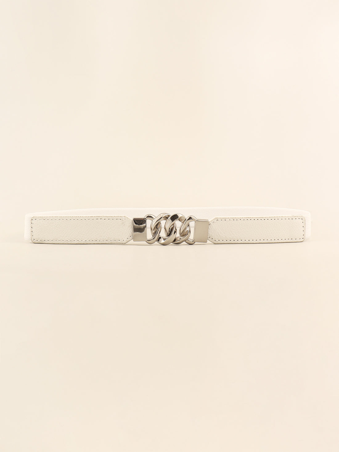 Zinc Alloy Buckle Elastic PU Belt 