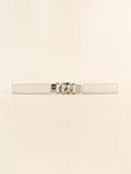 Zinc Alloy Buckle Elastic PU Belt 