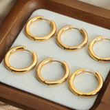 18K Gold-Plated Huggie Earrings 