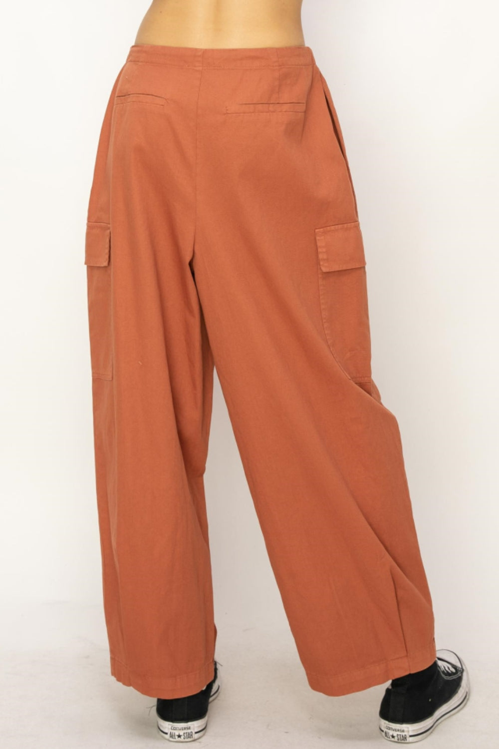 HYFVE Drawstring Cargo Wide Leg Pants 