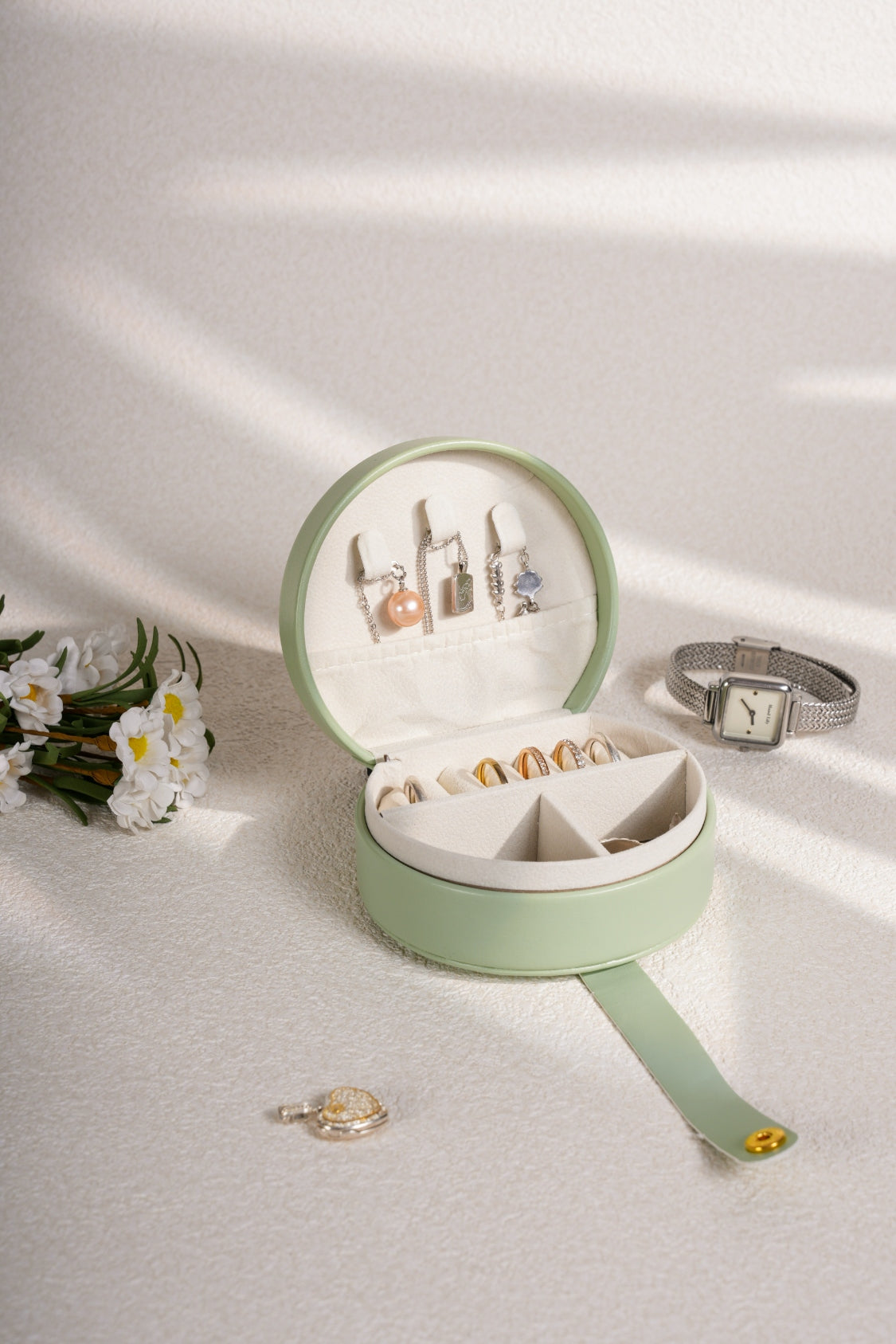 PU Leather Travel Jewelry Box 