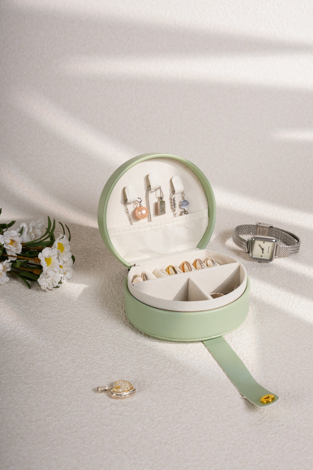 PU Leather Travel Jewelry Box 