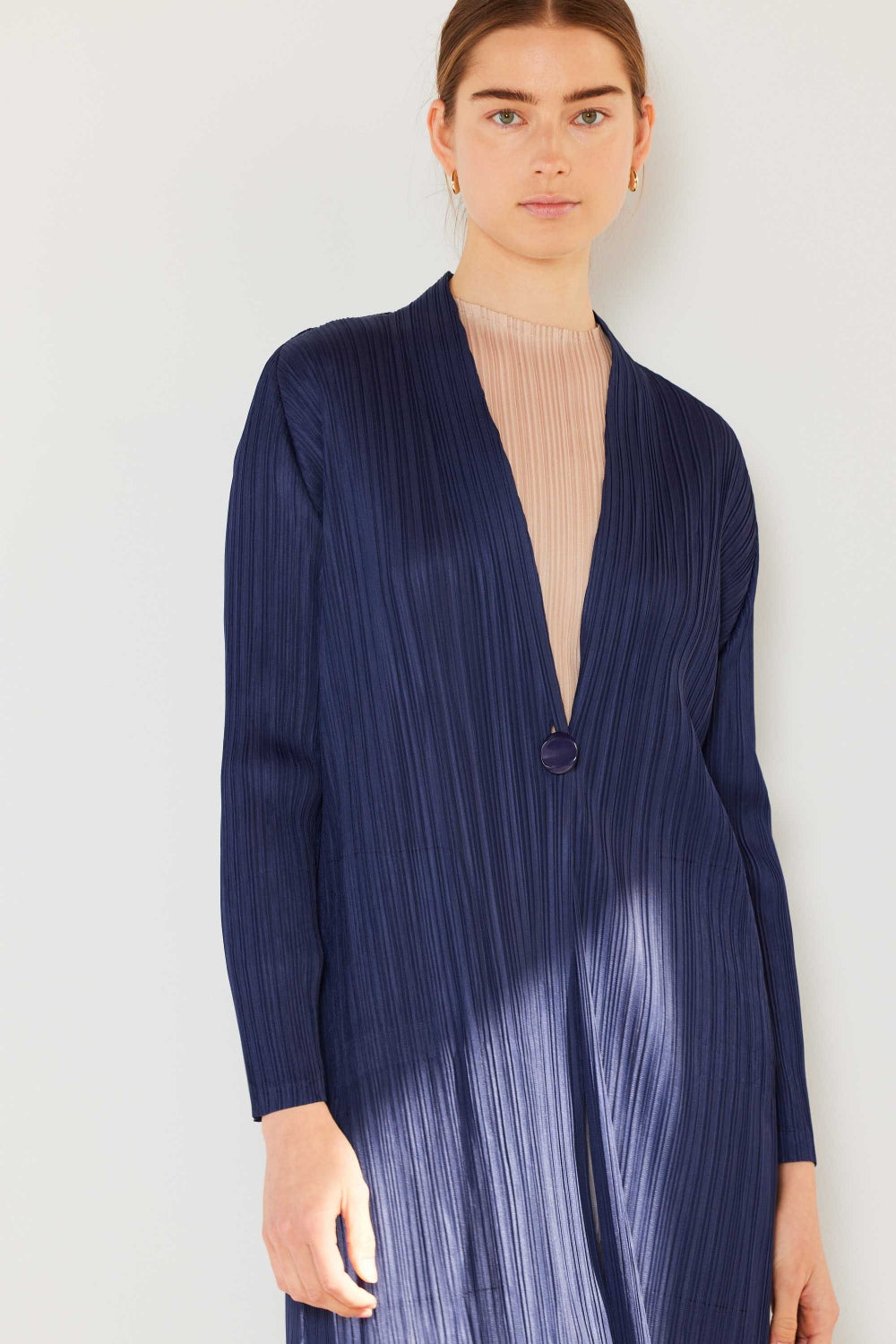 Marina West Swim Pleated Long Sleeve Cardigan 