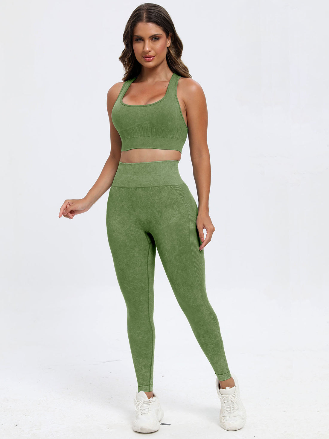 Scoop Neck Wide Strap Top and Pants Active Set 