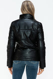 YMI Pocketed Zip Up Turtleneck Puffer Jacket 